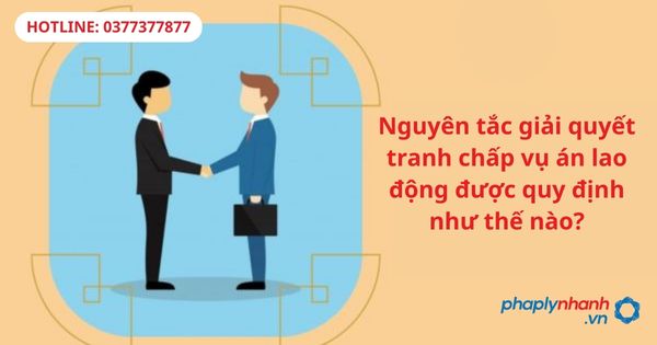Nguyên tắc giải quyết tranh chấp vụ án lao động được quy định như thế nào-hỗ trợ tư vấn pháp lý