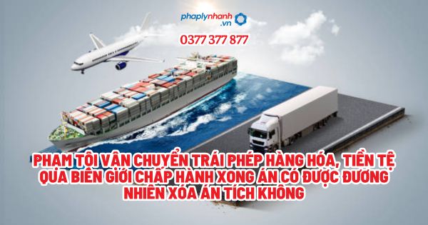 Phạm tội vận chuyển trái phép hàng hóa, tiền tệ qua biên giới chấp hành xong án có được đương nhiên xóa án tích không? 1 Phạm tội vận chuyển trái phép hàng hóa, tiền tệ qua biên giới chấp hành xong án có được đương nhiên xóa án tích không - Tư vấn, hỗ trợ pháp lý nhanh