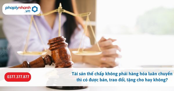 Tài sản thế chấp không phải hàng hóa luân chuyển thì có được bán, trao đổi, tặng cho hay không? 1 Tài sản thế chấp không phải hàng hóa luân chuyển thì có được bán, trao đổi, tặng cho hay không-Hỗ trợ, tư vấn pháp lý nhanh