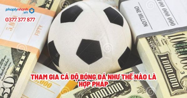 Tham gia cá độ bóng đá như thế nào là hợp pháp? 1 Tham gia cá độ bóng đá như thế nào là hợp pháp - Tư vấn, hỗ trợ pháp lý nhanh