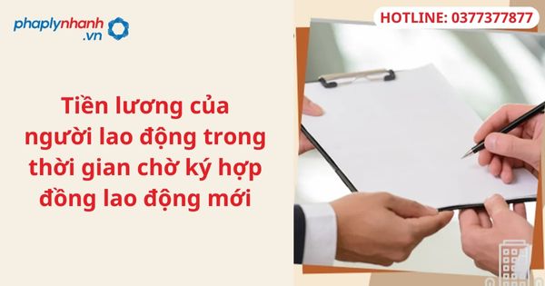 Tiền lương của người lao động trong thời gian chờ ký hợp đồng lao động mới 1 Tiền lương của người lao động trong thời gian chờ ký hợp đồng lao động mới
