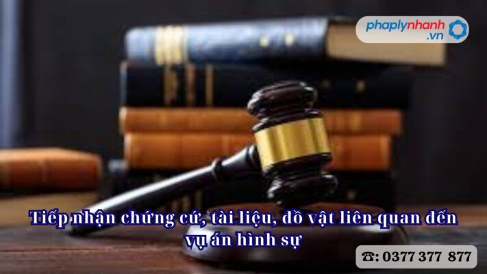 Tiếp nhận chứng cứ, tài liệu, đồ vật liên quan đến vụ án hình sự 2 Tiếp nhận chứng cứ, tài liệu, đồ vật liên quan đến vụ án hình sự - Tư vấn, hỗ trợ pháp lý nhanh