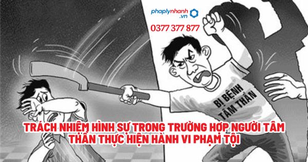 Trách nhiệm hình sự trong trường hợp người tâm thần thực hiện hành vi phạm tội? 1 Trách nhiệm hình sự trong trường hợp người tâm thần thực hiện hành vi phạm tội - Tư vấn, hỗ trợ pháp lý nhanh