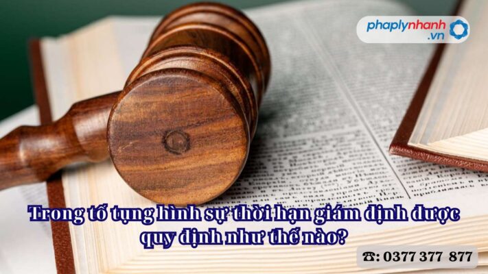 Trong tố tụng hình sự thời hạn giám định được quy định như thế nào? 1 Trong tố tụng hình sự thời hạn giám định được quy định như thế nào - Tư vấn, hỗ trợ pháp lý nhanh