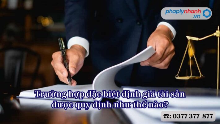 Trường hợp đặc biệt định giá tài sản được quy định như thế nào - Tư vấn, hỗ trợ pháp lý nhanh
