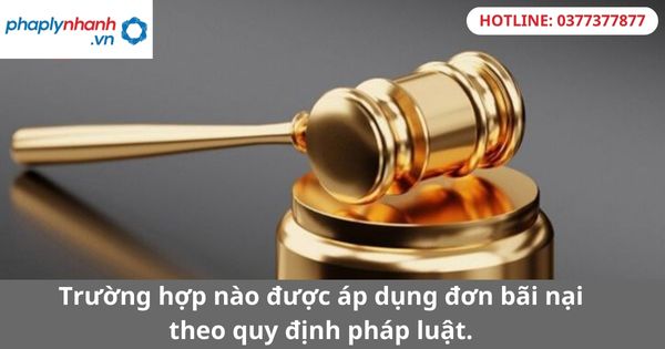 Trường hợp nào được áp dụng đơn bãi nại theo quy định pháp luật