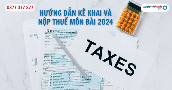 Luật sư lưu ý kê khai và nộp thuế môn bài 2024 1 Hướng dẫn kê khai và nộp thuế môn bài 2024 - PHAPLYNHANH.VN