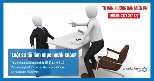 Luật sư tư vấn tội làm nhục người khác tại phường Hiệp Bình – Bảo vệ danh dự và nhân phẩm hợp pháp