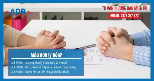 Mẫu đơn ly hôn