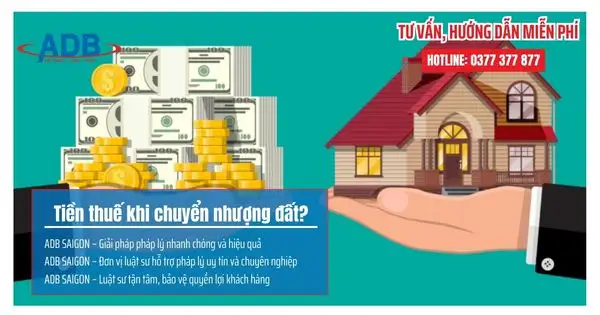 Tiền thuế khi chuyển nhượng đất